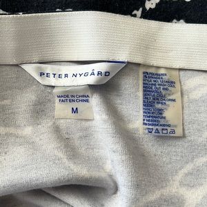 Classic black and white print pencil skirt